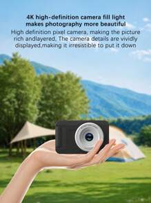 4800w Pixel High Definition Dual Camera Digital Camera, 4K High Quality Images - Black - Black - View 4