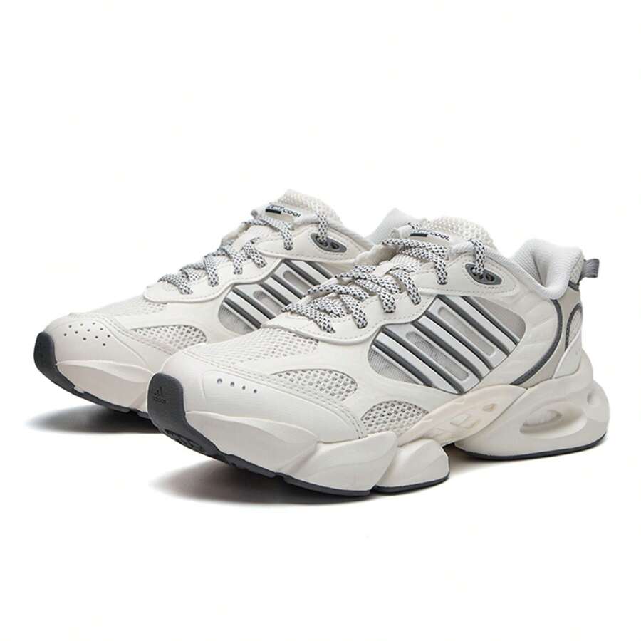 Adidas Giày chạy bộ Unisex, CLIMACOOL VENTO 3.0, màu đen, cổ thấp, thoáng khí, giày thể thao giảm xóc, giày thường ngày, giày đi làm hàng ngày, IH2289 - Trắng/Xám - Xem 1