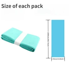 Bady Diaper Refill Bags For Dekor ClASSIC Diaper Garbage Bags For 16L Trash Bucket Replacement Liners - Light Blue - View 3