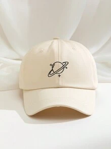 1 chiếc mũ bóng chày thêu hình hành tinh, mũ chơi golf chống nắng có thể điều chỉnh, thời trang Halloween mùa hè cho cả nam và nữ - nghề thêu - Xem 11