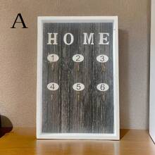 Wooden Vintage Hooks, Desktop Decoration, Office, Store, Bar Counter Display, Countryside Style, Wooden Key Box, Living Room