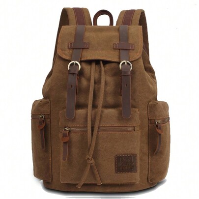 KAUKKO Zaino KAUKKO vintage casual in tela e pelle