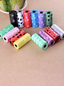 Bolsas para desechos de mascotas a prueba de fugas - 1/6/8/10/20/30/40/50 rollos | Gruesas, con control de olores para una limpieza higiénica de alimentos y mascotas - Multicolor - Ver 8