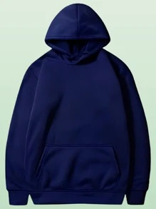 Kangaroo Sweatshirt For Boy Monster Car 6 To 16 Children's Cold Weather Blouse - Màu xanh hải quân - Xem 2