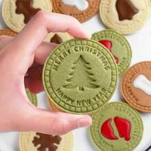 Bộ khuôn cắt bánh quy Giáng sinh 9 chiếc, Bộ khuôn dập nổi 3D, Khuôn nướng bánh quy hình hoạt hình 3D, Phụ kiện nướng bánh quy tự làm - Nhiều màu - Xem 1