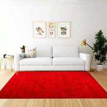 Apolo Rug 1.50 X 2.00 Bedroom Living Room Super Soft Fur Modern Office Non-Slip - 紅色的 - 查看 2