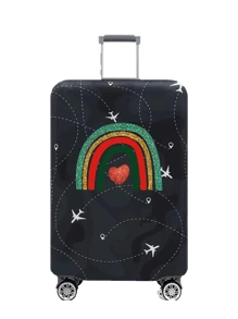 18-32Inch Luggage Cover Personal Tailor Custom Name Pattern Rainbow Series Elastic Suitcase Cover For 18 To 32 Inch Travel Case Cover Aircraft Pattern Anti-Scratch Protector Case Personalized Protector Cover Travel Suitcase Cover Protective Cover Dustproof Cover Trolley Case Luggage Dust Cover Travel Accessories