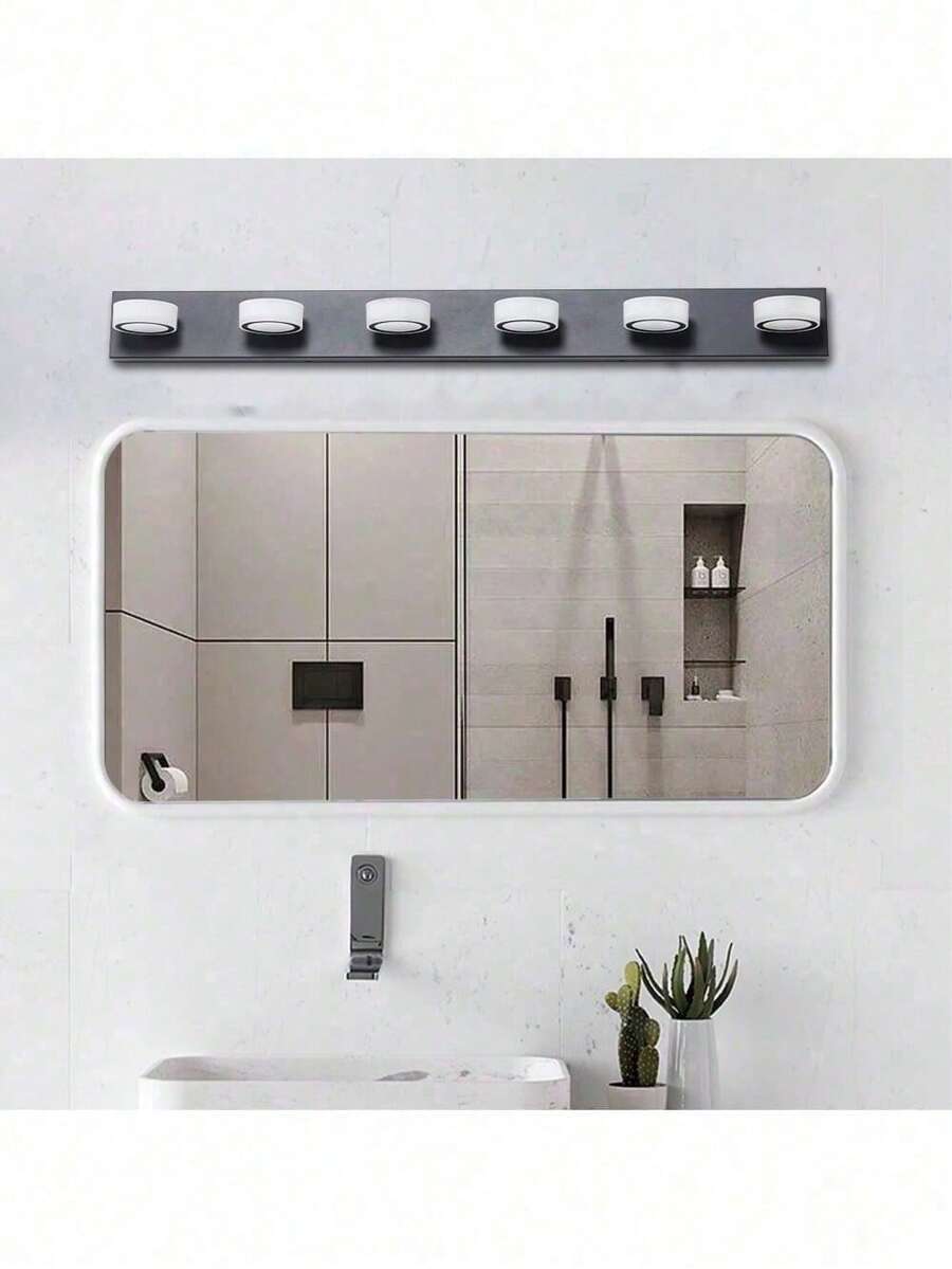 (Same As W1340110595/L2010) LED Modern Black 6Light Vanity Lights