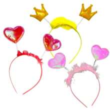 Fairy Butterfly Wing Costume With LED Complete For Children - Carnival Party. - 4pc Set Plain Tulle PINK - View 3