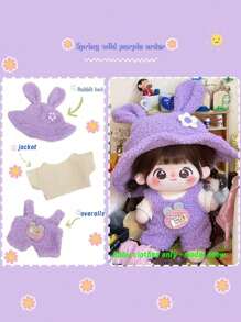 2 件/5 件/6 件 20 厘米毛绒娃娃衣服蓬松毛衣套装，公主裙套装（不含娃娃） - 20CM娃娃衣服 - 查看 11