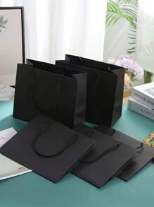 黑色 5 件/套、10 件/套礼品纸袋、服装袋、大理石花纹礼品袋、垂直黑色纸袋、派对用品、生日礼物纸袋、节日派对外包装、婚礼、袋子、生日、生日、派对、派对装饰、单身派对、小礼品袋、便宜的东西、单身派对、小礼品袋、礼物、白色、牛皮纸、秋季装饰家居、节日装饰家居；生日礼物、牛皮纸袋、一岁生日、圣诞节、圣诞礼物、圣诞礼品袋、大圣诞盒、粉色圣诞包装纸、小礼品盒 - 黑色 - 查看 2