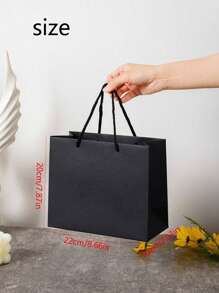 黑色 5 件/套、10 件/套礼品纸袋、服装袋、大理石花纹礼品袋、垂直黑色纸袋、派对用品、生日礼物纸袋、节日派对外包装、婚礼、袋子、生日、生日、派对、派对装饰、单身派对、小礼品袋、便宜的东西、单身派对、小礼品袋、礼物、白色、牛皮纸、秋季装饰家居、节日装饰家居；生日礼物、牛皮纸袋、一岁生日、圣诞节、圣诞礼物、圣诞礼品袋、大圣诞盒、粉色圣诞包装纸、小礼品盒 - 黑色 - 查看 3