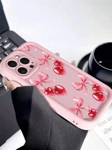 1 件蝴蝶和樱花闪光手机壳适用于 16e、13、15、15 Pro、14 Pro、14 Plus、7/8 Plus、11、12 Pro Max、13、14 Pro Max、S24、S23 - 粉色 - 查看 2