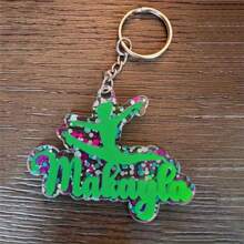 1pc- Custom Pink Acrylic Name Keychain, Back To School Bag Tag,3D ID Double Layer Backbag Personalized Letter Keyring, Cute Charm With Golden/Silvery/Rose Golden Hardware, Ideal For Back-To-School Gift As Halloween And Christmas