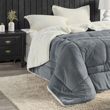 Alaska Blanket Duvet Queen Size Blanket With Sheepskin Sherpa And Soft Blanket - 查看 1