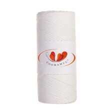2mm Hollow  Yarn, Japanese Style Linen Round Rope For Crocheting & Weaving, Bag Making