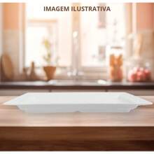 56 CM RECTANGULAR BUFFET PLATTER FOR PROFESSIONAL RESTAURANT IN WHITE MELAMINE - trắng - Xem 3