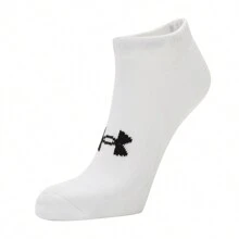 Under Armour 男女通用舒适透气休闲袜 - 白色/黑色 - 查看 3