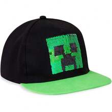 Minecraft Baseball Cap Trucker Sun Hat Lightweight Adjustable Strap Snapback Creeper Gamer Holiday Accessories Multicoloured - Multicolor - View 1