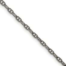 The Black Bow 2.75mm Stainless Steel Boat Chain Necklace