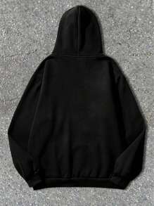 Men's Casual Loose Fit Hooded Sweatshirt