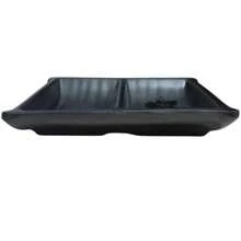 KIT 25 DOUBLE SAUCE BOWLS WITH TWO-PART SAUCE HOLDER 12 CM MELAMINE - 黑色 - 查看 4