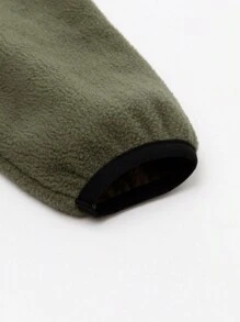 zosee 5-15°C Soft, Plush Reversible Boy Jacket With Large Pockets And Contrast Panels, Warm, Casual - Green - View 8