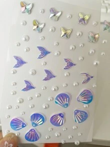 1 stuk kleurrijke driedimensionale bodysticker met
glinsterende edelstenen voor bruiloftsfeest, bruiden, bruidsmeisjes,
haaraccessoires, muziekfestivals, doe-het-zelf ogen, gezichten,
sieradenstickers, geschikt voor dansvoorstellingen, feesten en toneelrollenspel,
prinsessenmake-up, nep-tatoeages