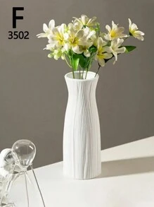1 pieza Flores artificiales en un florero de plástico para boda, habitación, hogar, hotel, fiesta, evento, Día de San Valentín, Año Nuevo, regalo de cumpleaños o graduación para chicas
