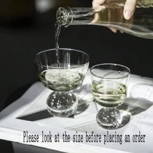 1pc Ins Style Glass Bubble Cup For Coffee, Desserts, Juice Or Water Suitable For Daily Use