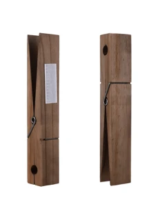 1 件巨型衣夹浴室毛巾架，超大木夹毛巾架套装，适用于浴室、农舍装饰壁挂式毛巾架、多功能家居洗衣装饰、毛巾架或挂钩 | 浴室配件墙面装饰