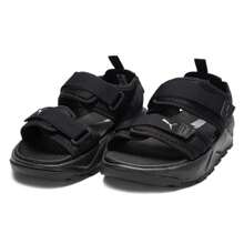 Puma Sandalias para hombre y mujer, zapatos casuales para exteriores, zapatos de playa, sandalias de pareja - Negro - Ver 2