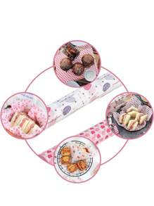50pcs/Set Pastry Pad Printed Love Food Wrapping Paper Oil-Proof Baking Wax Paper Pastry Paper - Multicolor - View 6