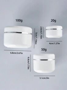 Bộ 1/2 hũ đựng mỹ phẩm rỗng có thể tái sử dụng 20g/50g/100g, hộp đựng đồ dùng vệ sinh cá nhân du lịch có nắp đậy, chống rò rỉ, kèm thìa lấy mỹ phẩm, thích hợp đựng kem dưỡng da, sữa dưỡng thể, mỹ phẩm, thuốc mỡ, mặt nạ, đồ dùng cần thiết khi đi du lịch, tập thể dục, học tập, cắm trại, đi biển, nước hoa mini, nước hoa dành cho nữ/nam. - Nhiều màu - Xem 11