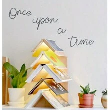 1 Set Once Upon A Time Metal Wall Art, DIY Wall Decor For Bedroom ,Wall Art Black Wall Hanging Decor Silhouette Wall Art For Bedroom Living Room Bathroom Office Hotel Wall Decoration - Black-gT458 - View 9