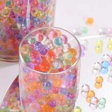 50,000 件花瓶填充珠，吸水珠，遇水膨胀，有弹性，漂浮珍珠花瓶填充物，水凝胶珠，水晶球，水生球，无土水生植物珠，果冻珍珠蜡烛漂浮，适用于制作漂浮蜡烛，圣诞装饰，节日装饰，婚礼中心装饰，插花，家居装饰，花瓶，装饰品，桌面花卉装饰 - 彩色 - 查看 6