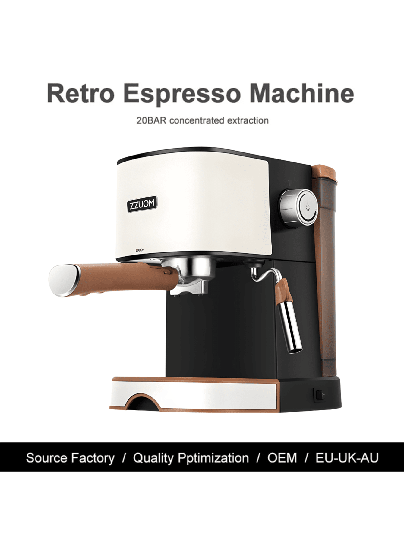 Automatic Coffee Machine 20bar Pump Steam Milk Froth Machine For Latte