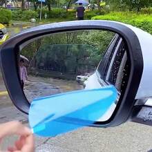 2 Packs Left Side Car Rearview Mirror Rainproof Film, Enhanced And Visibility PET Weather Stripping For Smooth Driving In Rain And Fog, Waterproof And Anti-Fog Full Coverage Mirror Film - one-size - View 8