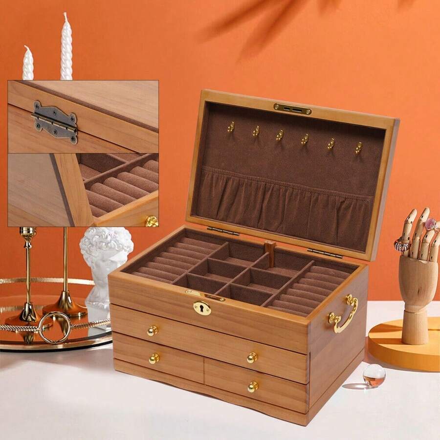 Desktop Storage & Display Box - Marrón Chocolate - Ver 1