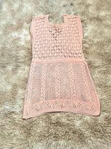 L&Z Mode Women's Sleeveless Beach Dress Skirt - Bụi hồng - Xem 2