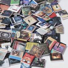 5pcs/10pcs/20pcs/30pcs/50pcs/100pcs迷你书籍，娃娃屋书架装饰，娃娃屋微型书籍，BJD微型学习场景装饰，微型娃娃屋微型家具书籍配件，BJD场景摄影道具书籍 - 彩色 - 查看 6