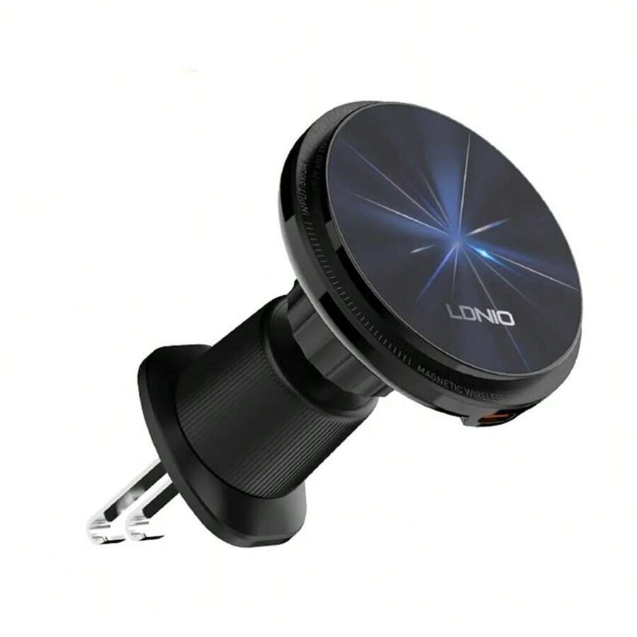 KBOD Ldnio Ma23 Magnetic Car Phone Charger Holder - Black - View 1