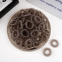 10/20 Pcs Spiral Hair Ties Spiral Hair Ties For Women Ponytail Holder Spiral Rubber Band For Hair Spring Rubber Band Ponytail Holders Hair Elastics Hair Rubber Bands Scrunchies Hair Rope Elastic Hair Tie