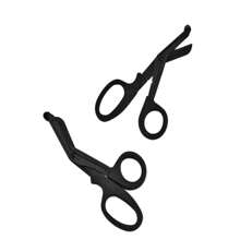 Tesoura Bandagem Tatica Aph Primeiros Socorros Resgate. - Preto - Visão 3