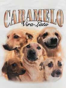 Bootleg Caramel T-Shirt - Cream - 香檳色 - 查看 3