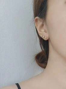 CIZME 20g 18g 16g 3pcs Silver Gold Threadless Cartilage Earring Flat Back Earrings Studs Threadless Nose Studs Threadless Nose Ring Push In Helix Conch Medusa Tragus Piercing Jewelry FlatBack Earrings Threadless Labret Lip Medusa Piercing Jewelry Flat Round Top 2mm 3mm 4mm