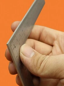 1 pieza Regla curva con forma de coma, regla multiusos para patronaje, herramienta de diseño y corte de prendas - Plateado - Ver 5
