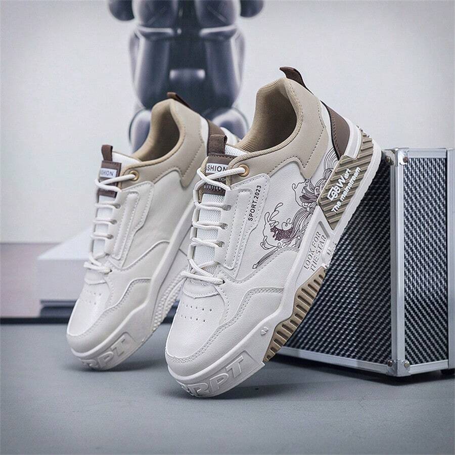 男士休闲透气一脚蹬运动鞋，百搭春季户外步行鞋 - 米卡 - 查看 1