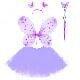 Conjunto 4pç ROXO Tule Liso