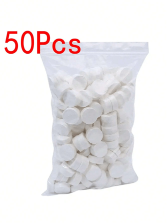 50Pcs Portable Disposable Compressed Towels Soft Towel Wet And Dry Use Coin Tissue For Travel, Camping, Hiking, Sport, Beauty Salon, Skincare, Living Room Home Bedroom Bathroom House Decor, Travel Stuff, Wedding, Party, Birthday, Gifts For Men Mom Dad Friends, New Years, Accessories, Funny Gift,School,Back To School,Travel,Travel Essentials,Home Essentials,Towel,Skin Care
